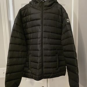 Black Puffer Jacket, Men's 2XL Givova